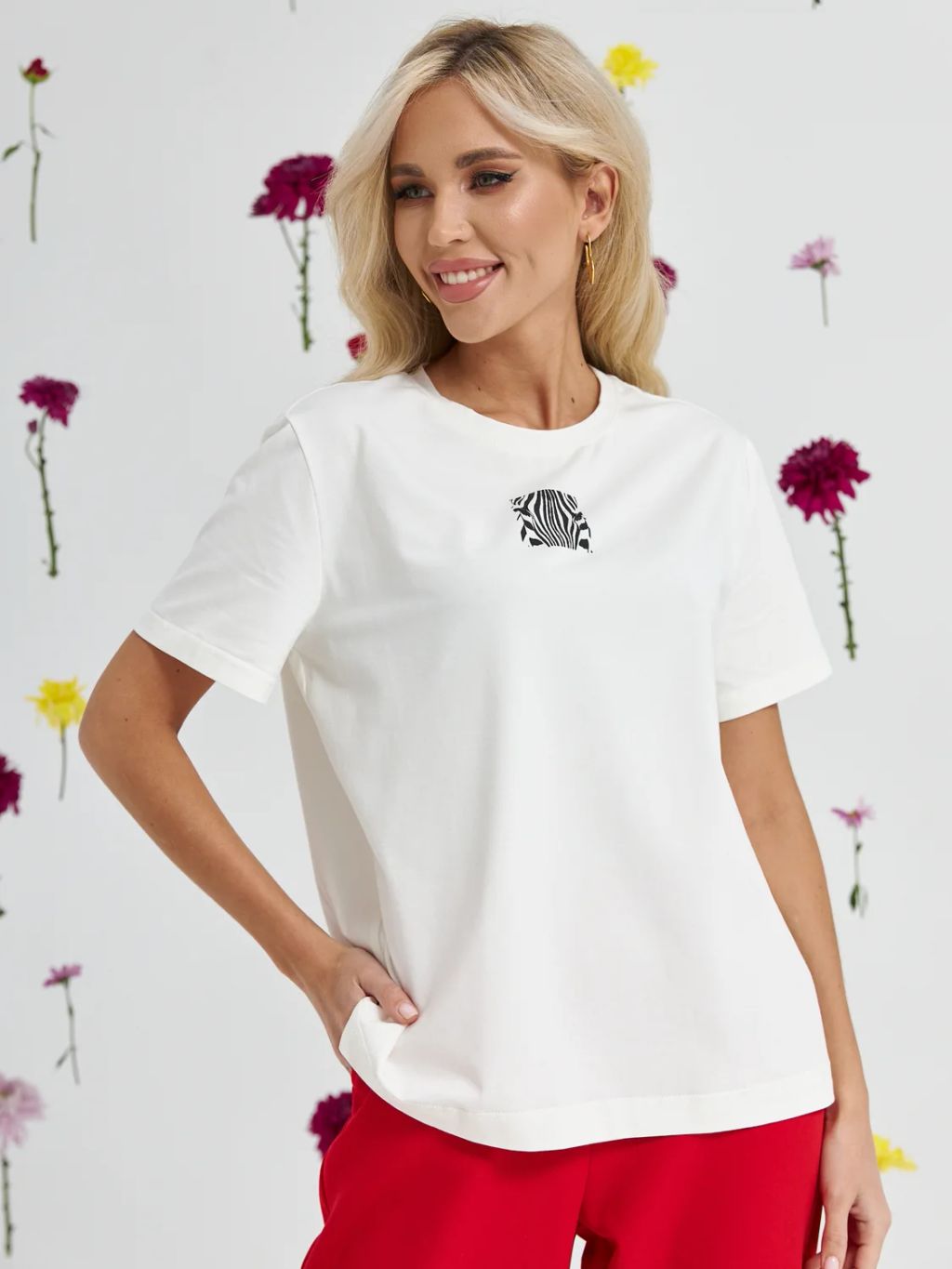 Базовая футболка 95% хлопок, 5% эластан (197-41)