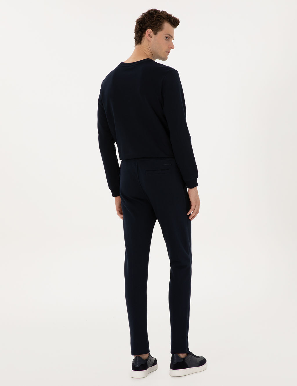 Lacivert Slim Fit Nerv_rl_ D_z Pa_a E_ofman Alt_