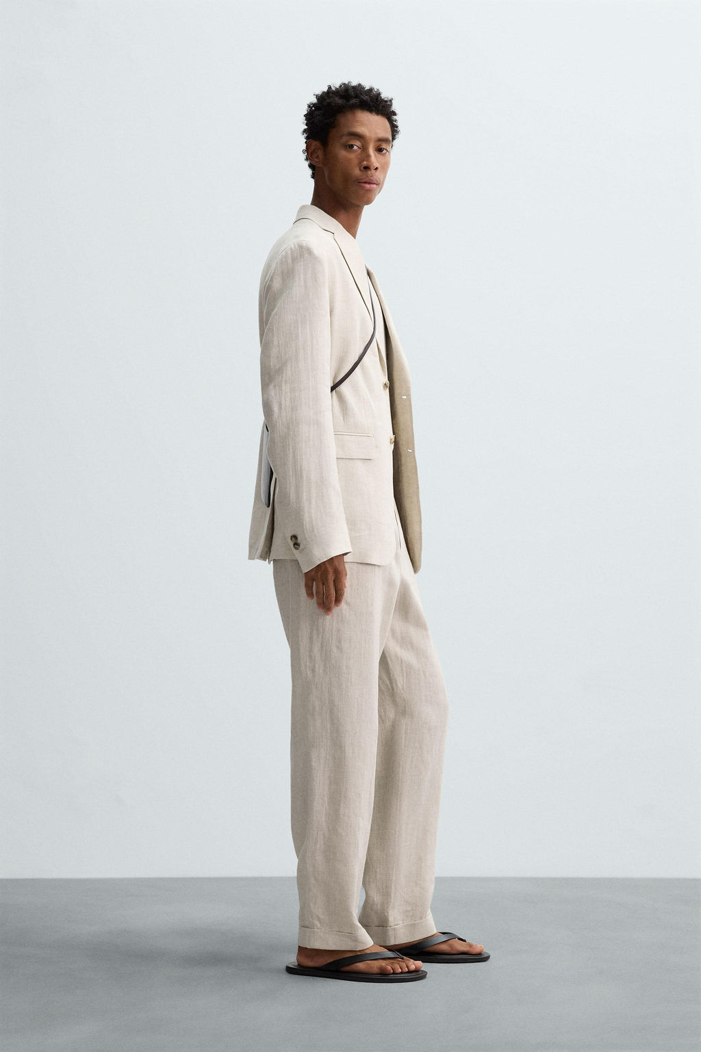 100% LINEN SUIT BLAZER - Zara фото 4