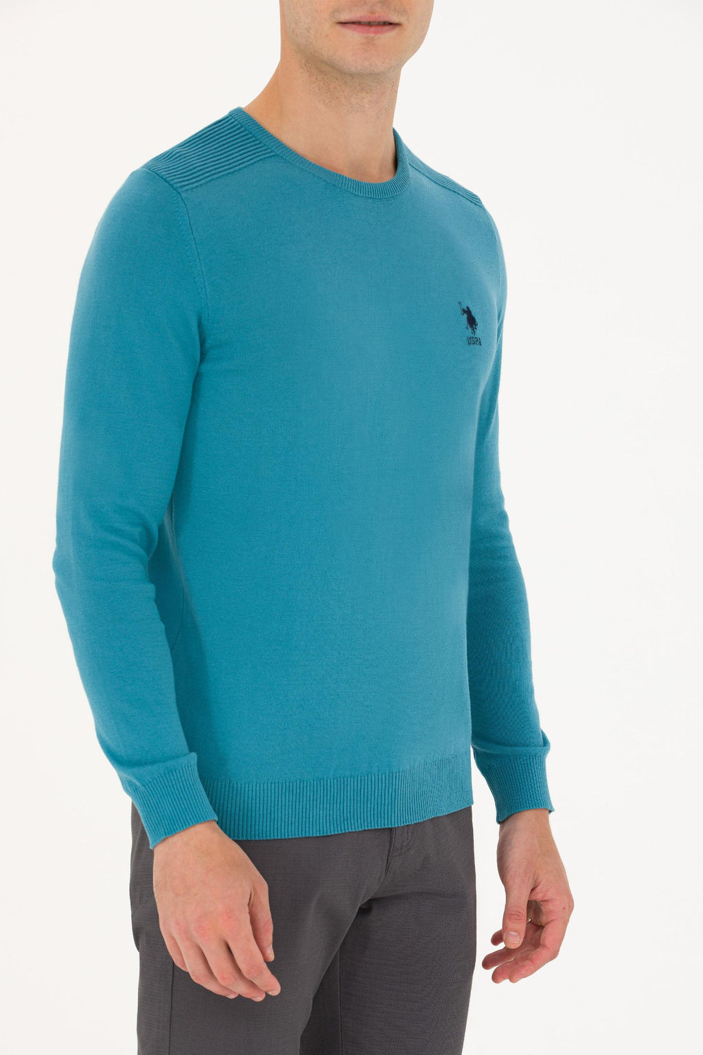 Мужской базовый свитер Petrol Неожиданная скидка в корзине - U.s. polo assn фото 6