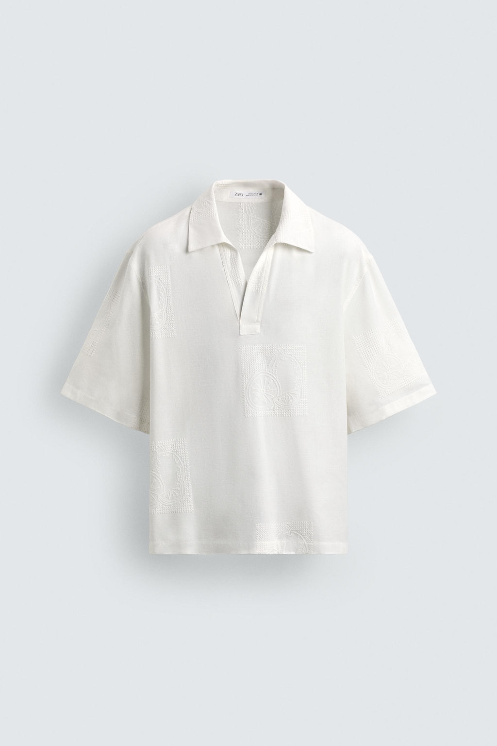 CAMISA POLO BORDADOS FRUTAS / Blanco - Zara фото 7