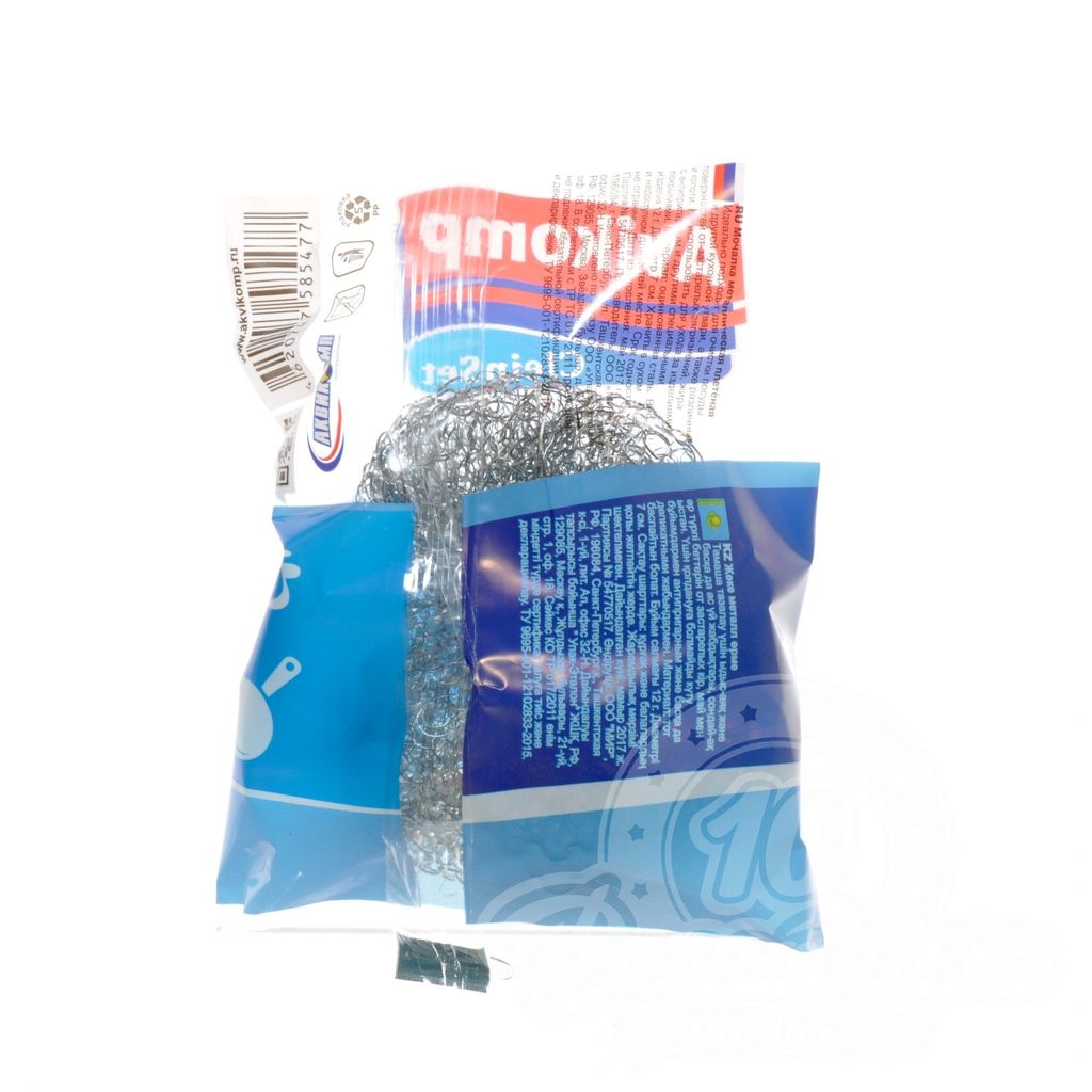 Clein Set Мочалка металлическая д/посуды плетёная (1шт)