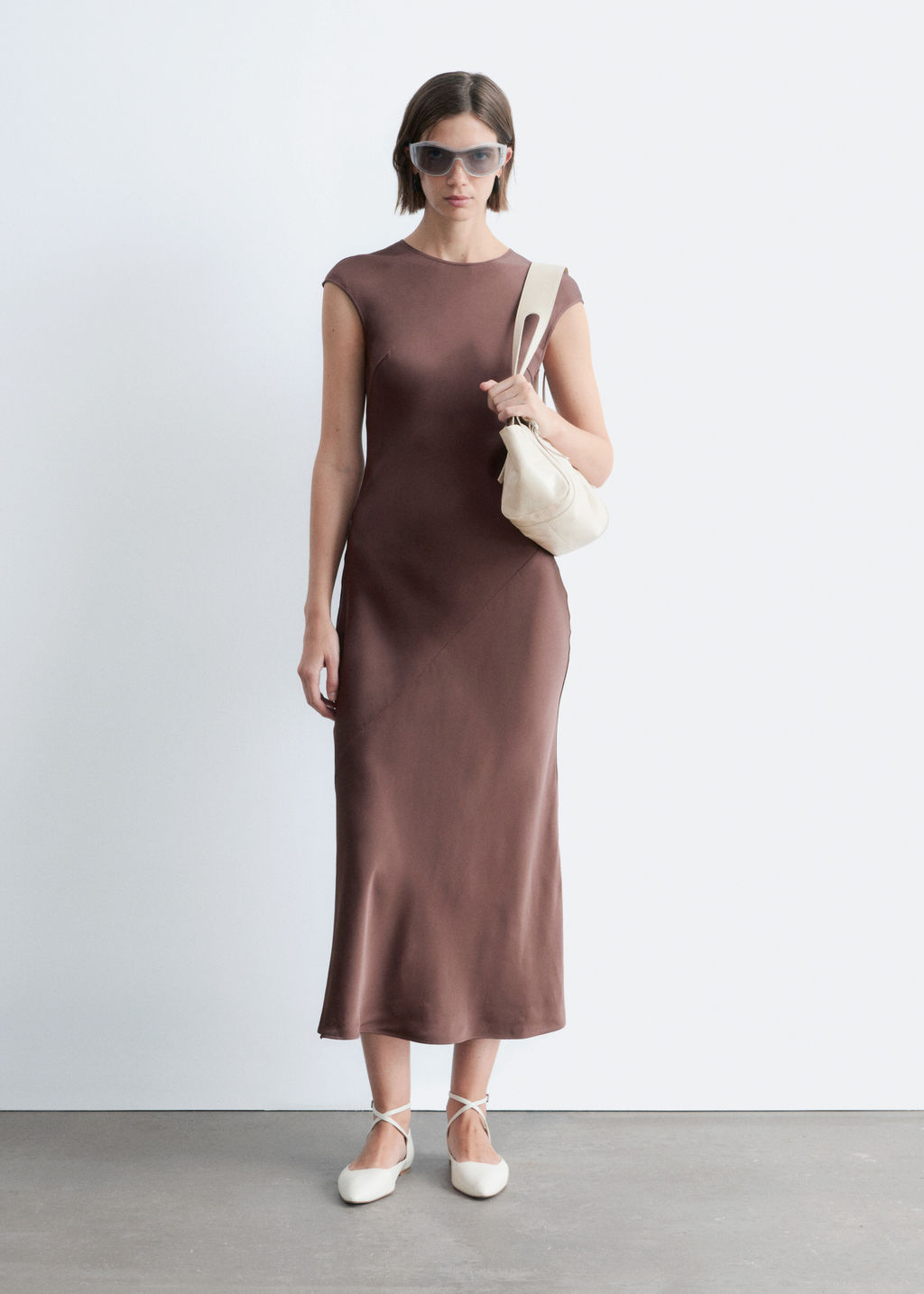 Maxivestido ajustado de sat?n - H&m фото 3