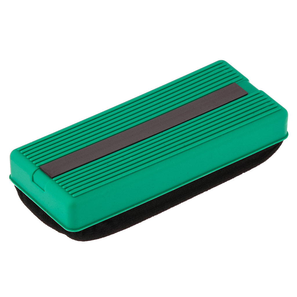 Губка-стиратель магнитная для маркерных досок 15х6,5х3,7см, пластик/фетр/магнит, цвета в ассортименте: черный; красный; зеленый, в п/эт пакете (Китай) - Домашняя Мода фото 3