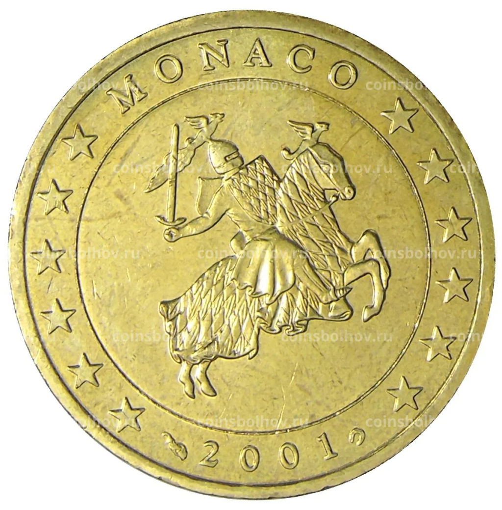 50 евроцентов 2001 года Монако