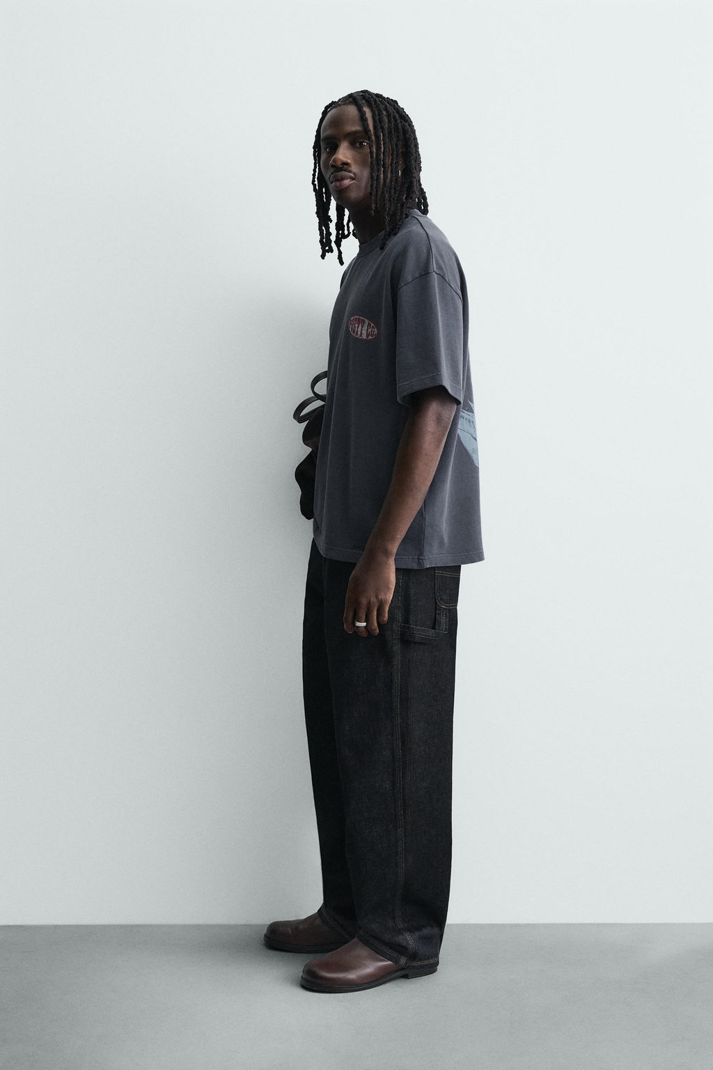 WASHED POST MALONE GRAPHIC SWEATSHIRT - Zara фото 4
