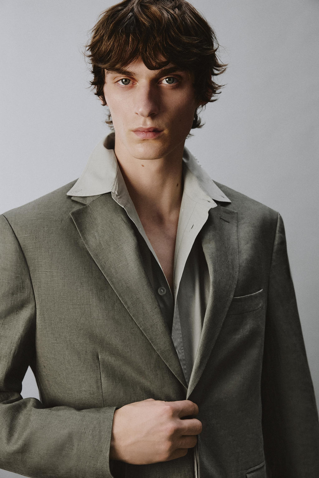 BLAZER TRAJE 100% LINO / Verde claro - Zara фото 6