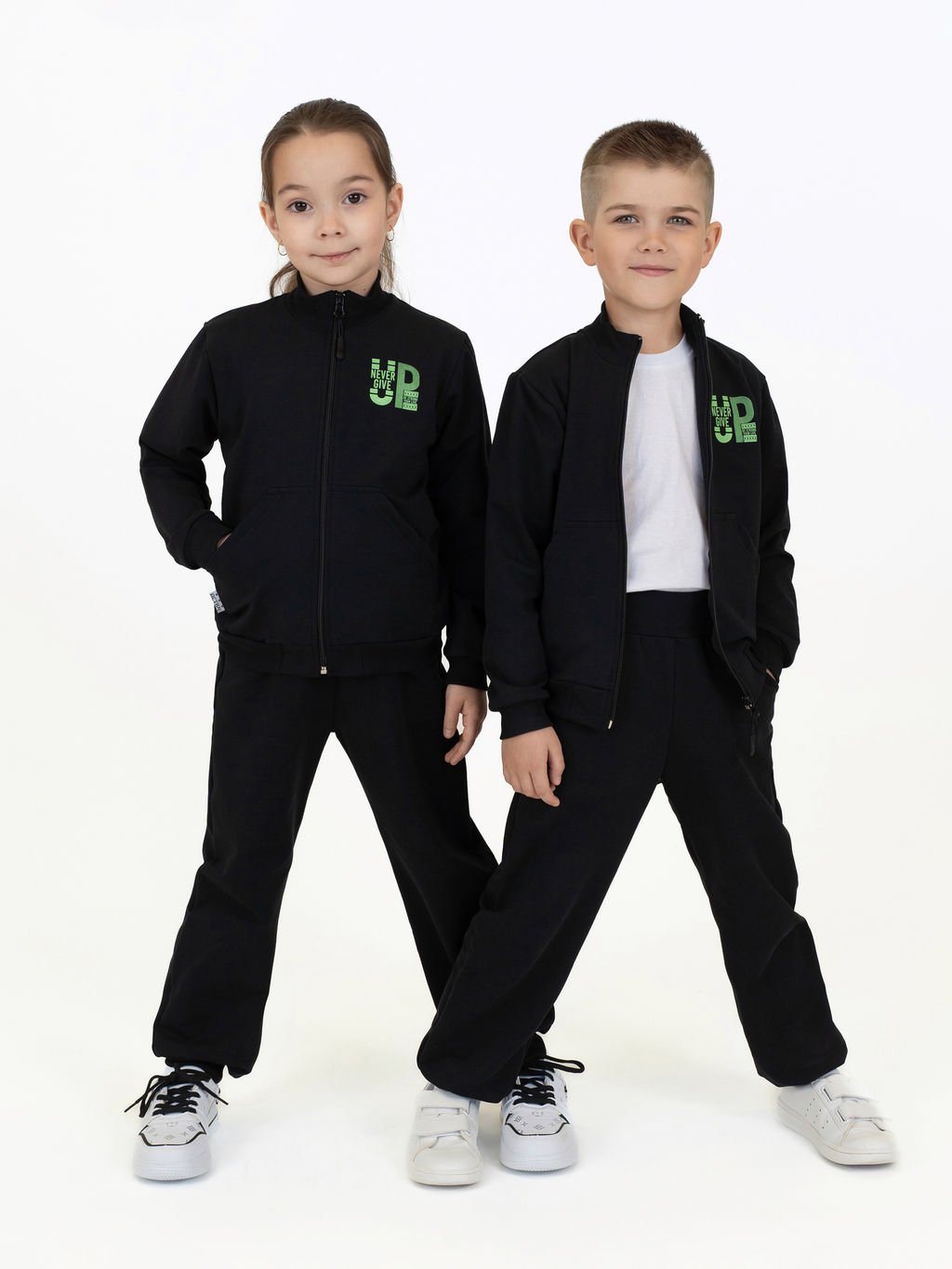 Костюм детский черный &amp;quot;не сдавайся&amp;quot; 7062п (116, 60)