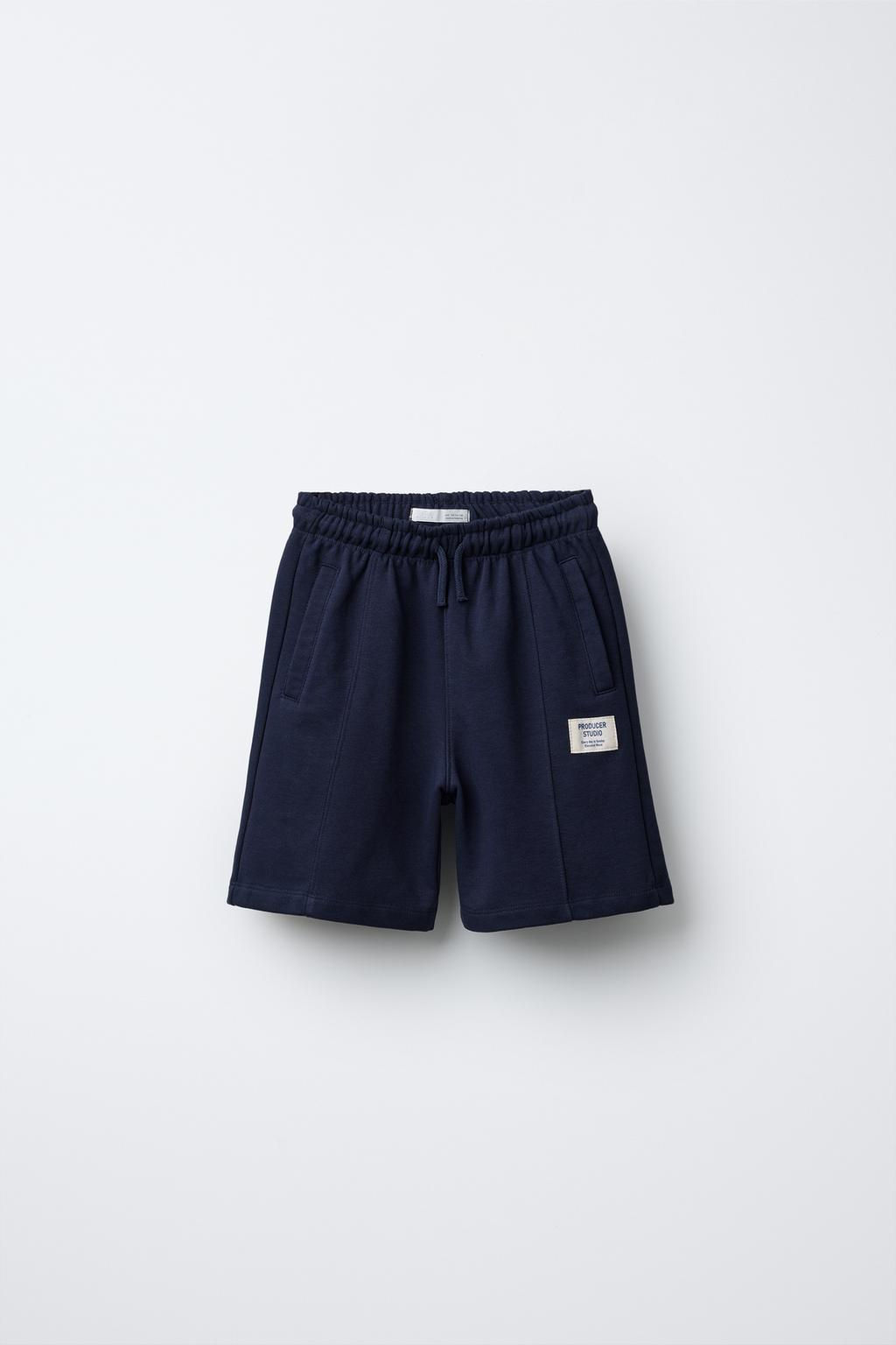 ZIP-UP SWEATSHIRT AND LABELLED BERMUDA SHORTS SET - Zara фото 8