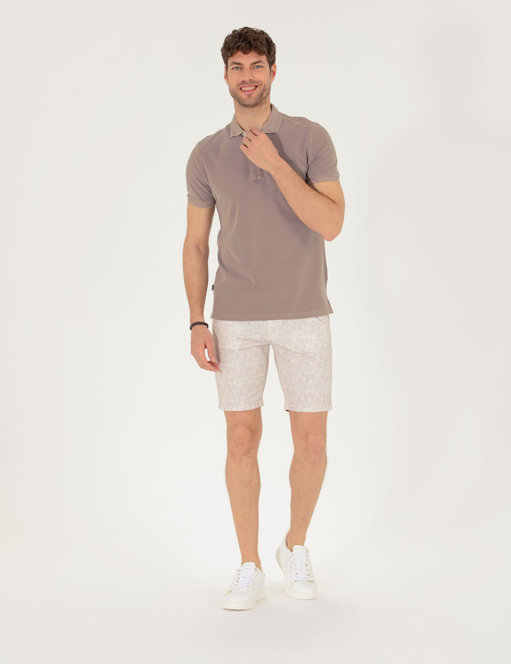 Vizon Slim Fit Dokulu Polo Yaka Ti__rt