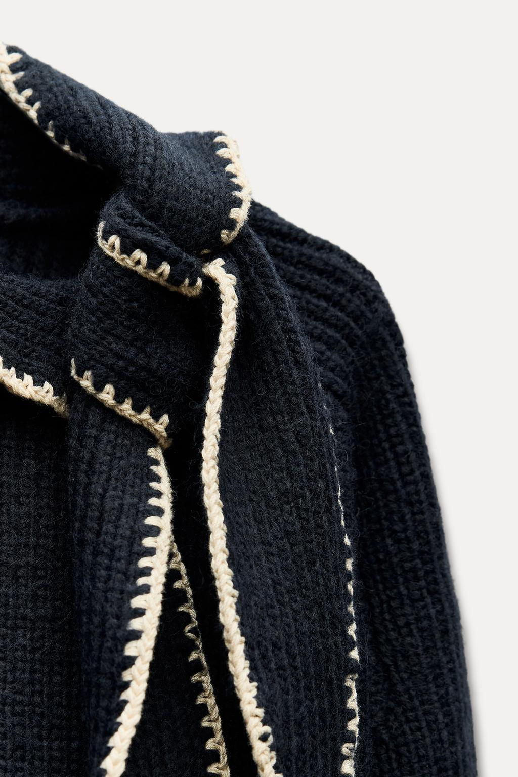 KNIT BOW SWEATER VEST - Zara фото 6