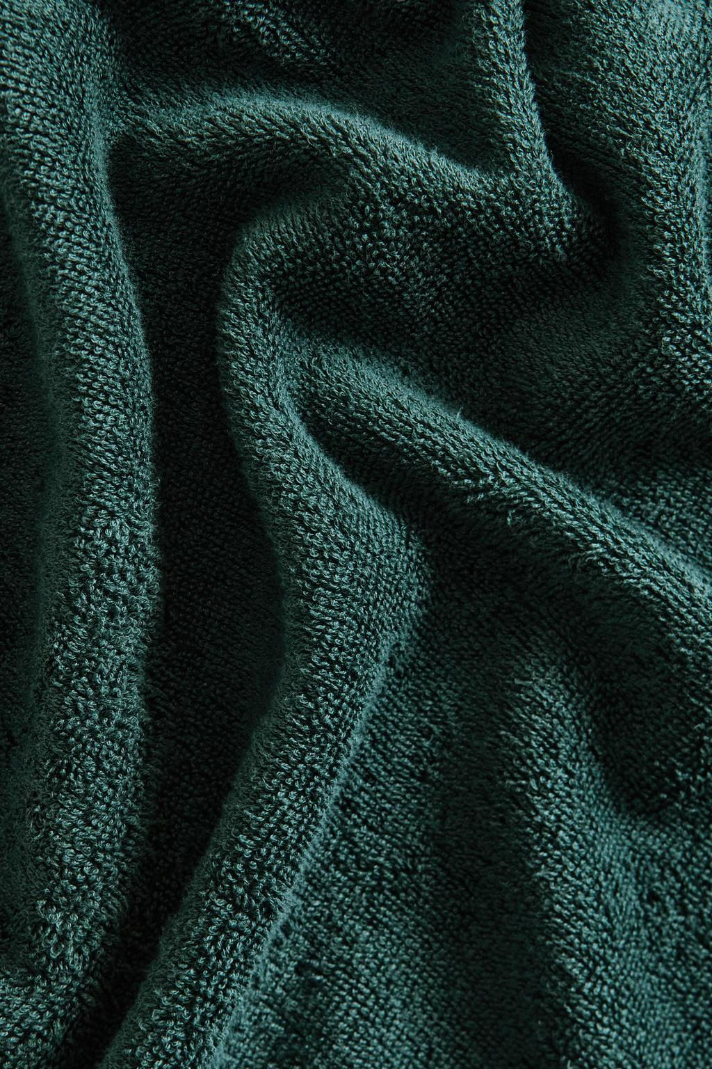 COTTON BEACH TOWEL WITH LINEN BORDER - Zara фото 5