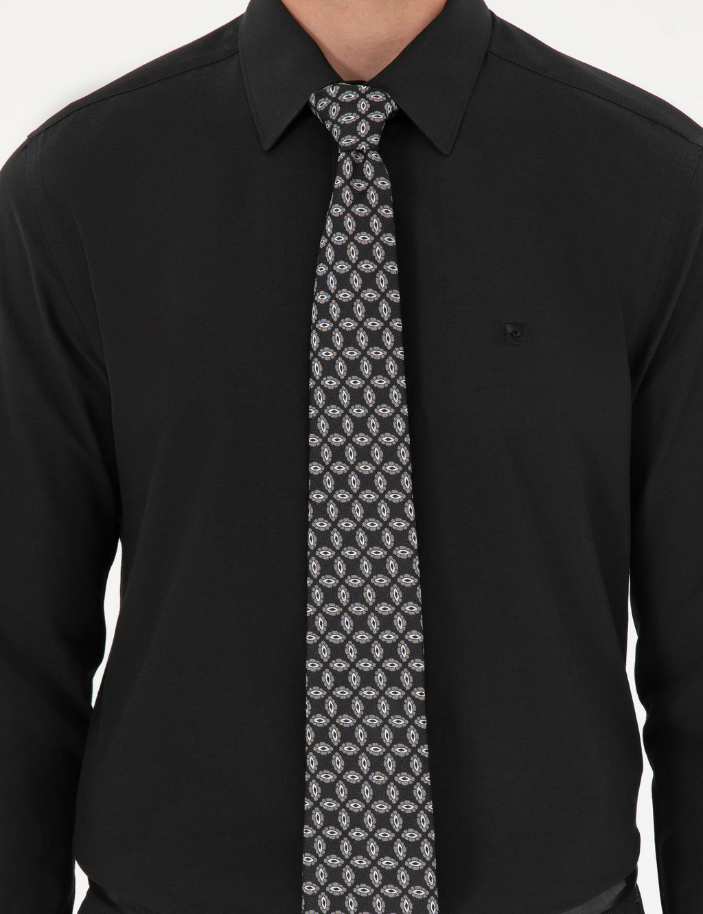 Siyah Slim Fit Uzun Kollu Basic G_mlek