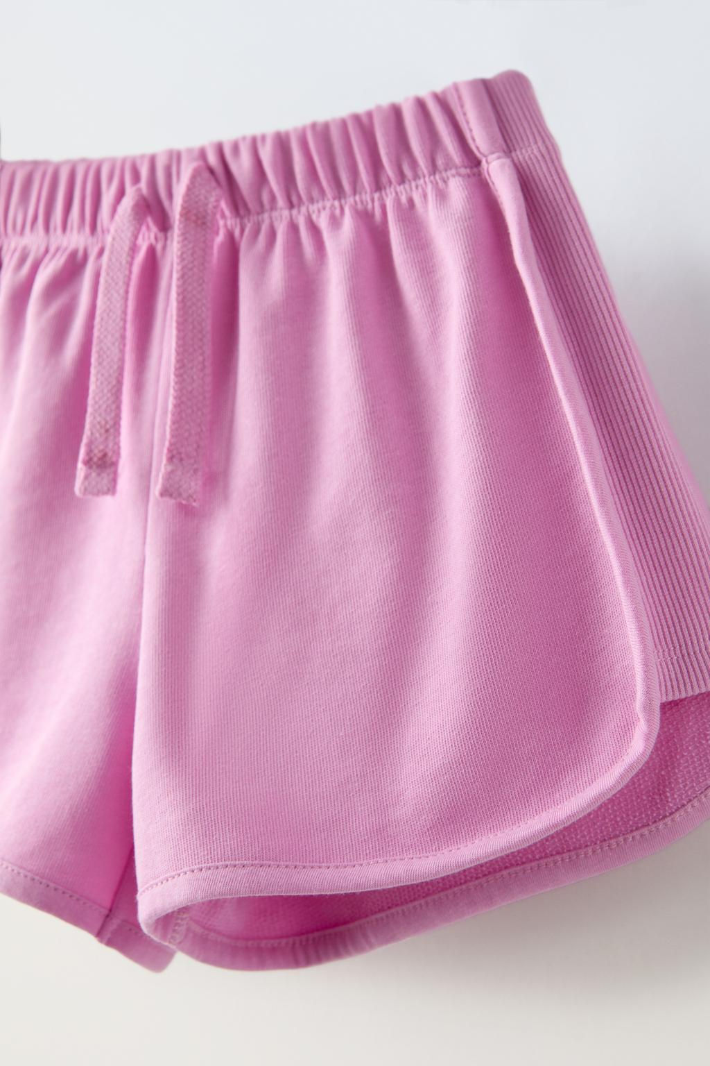 CONTRAST RIBBED BERMUDA SHORTS - Zara фото 7