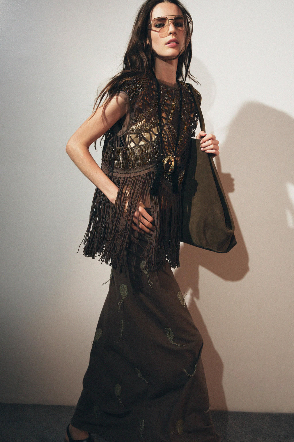 ZW COLLECTION BEADED CROCHET TOP - Zara фото 4