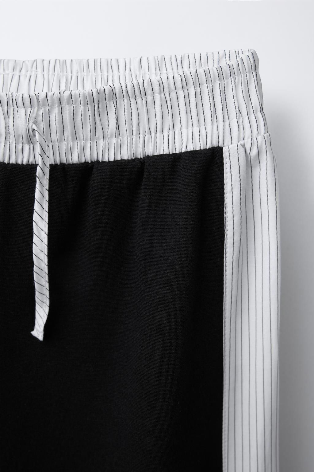 STRIPED WIDE-LEG TROUSERS - Zara фото 3