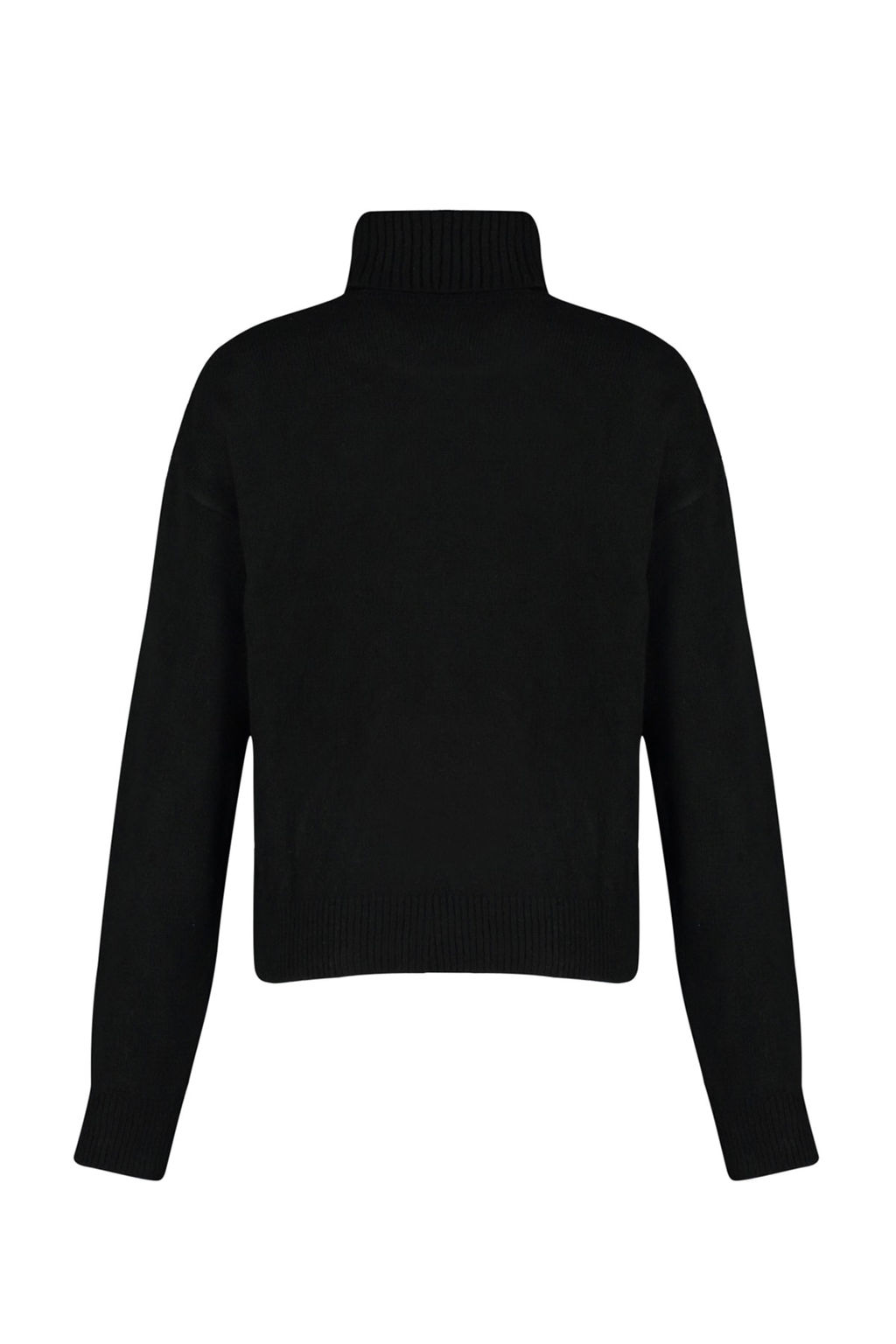 Siyah Yumusak Dokulu Tas Detayl? Bal?kc? Yaka Triko Kazak TWOAW24KZ00188 - Trendyolmilla фото 8