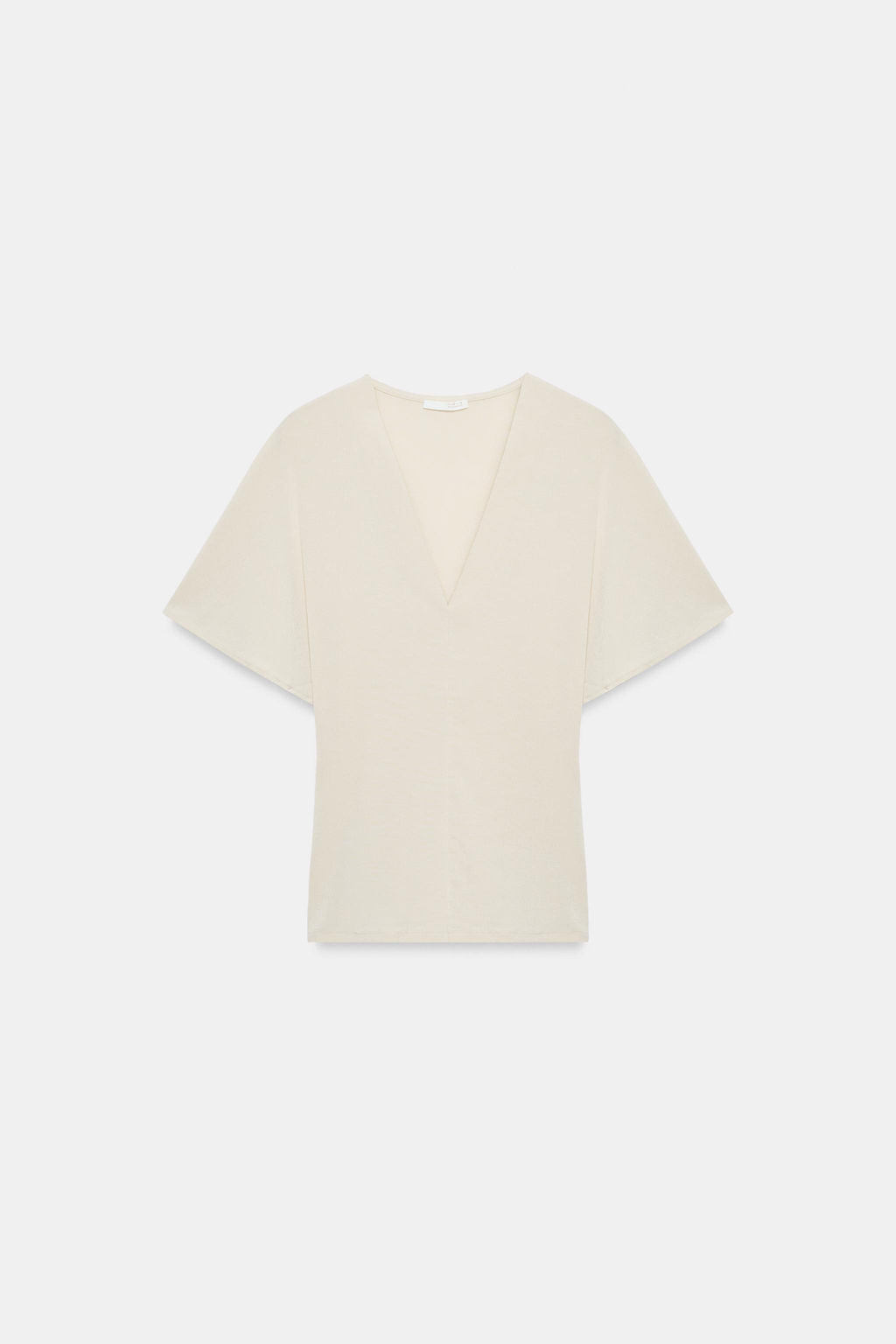 TOP FLUIDO ESCOTE PICO / Crudo - Zara фото 5