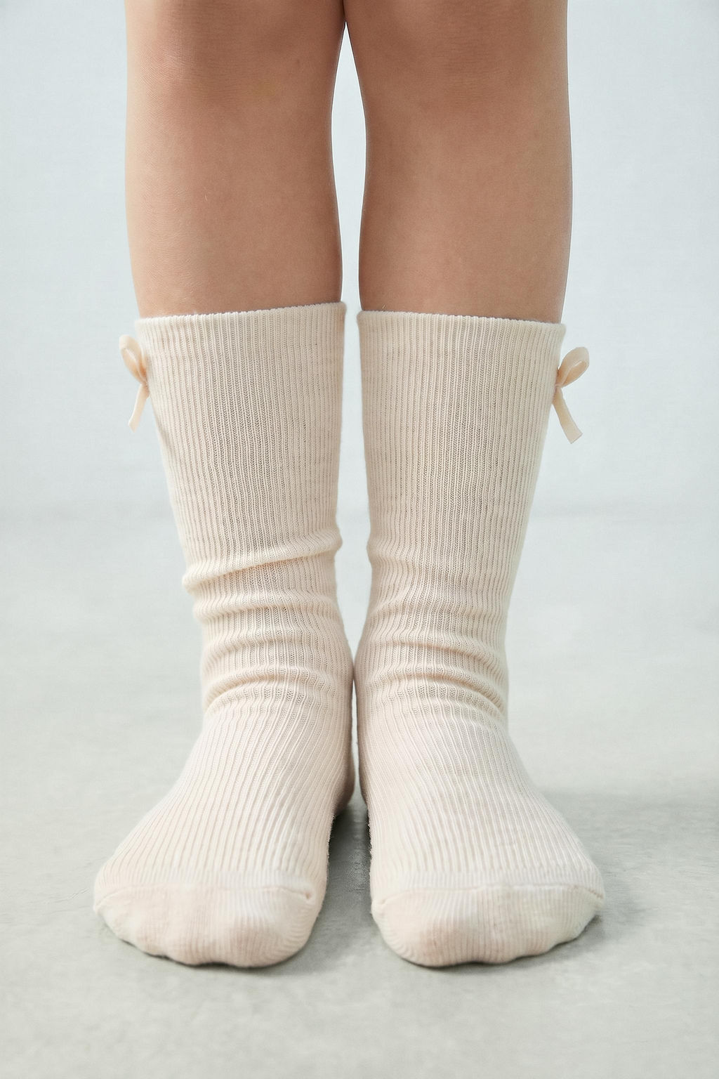PACK DOS CALCETINES ALTOS LAZO / Beige claro - Zara фото 6
