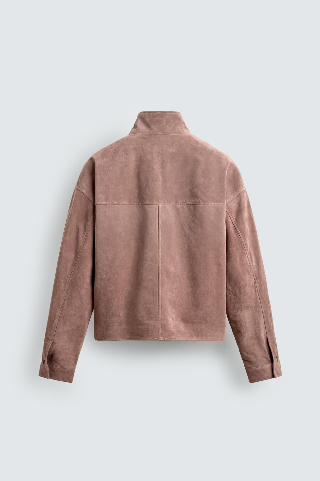 CROPPED FIT LEATHER SPLIT SUEDE JACKET - Zara фото 18