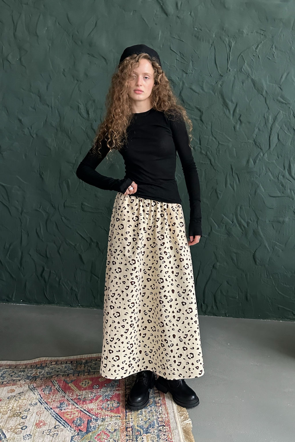 Юбка женская NATURE087/02/Бежевый, коричневый - M&G all natural фото 3