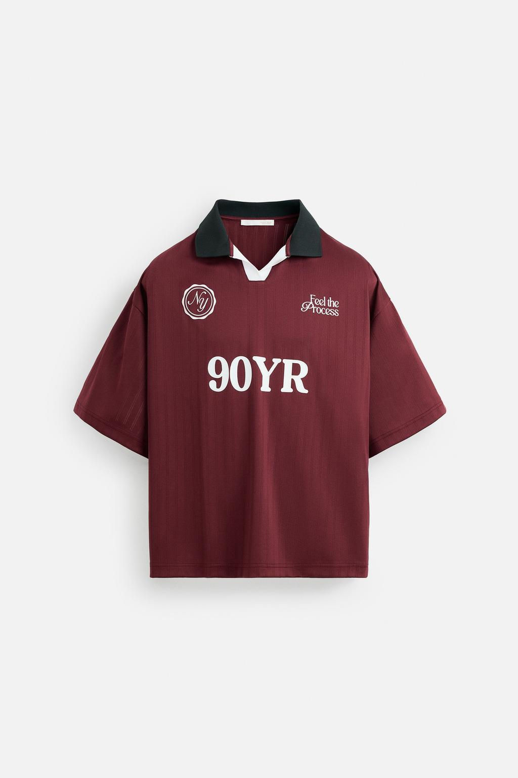 RETRO FOOTBALL TECHNICAL POLO SHIRT - Zara фото 7