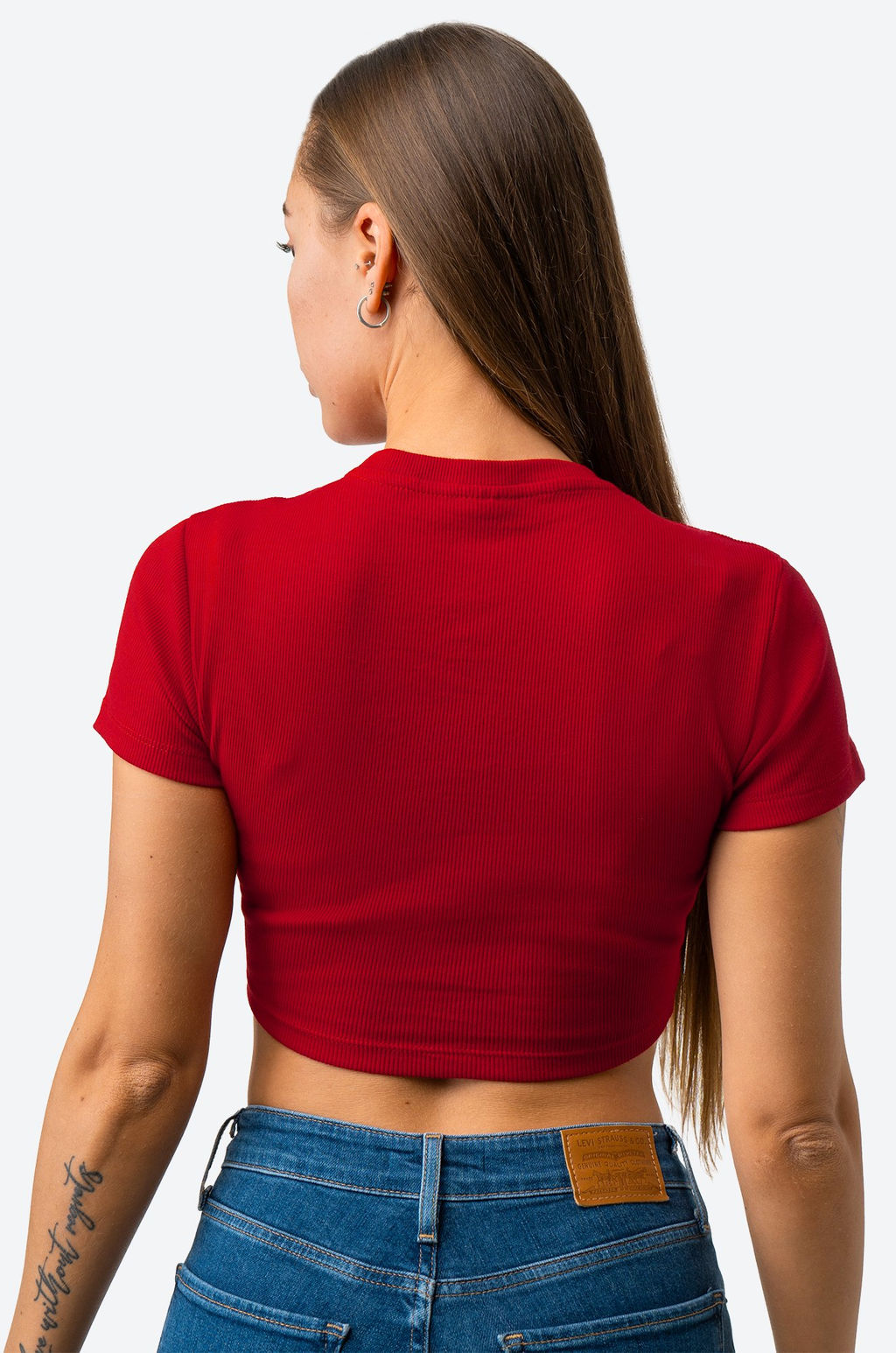 Женский укороченный топ в рубчик Happy Fox фото 5