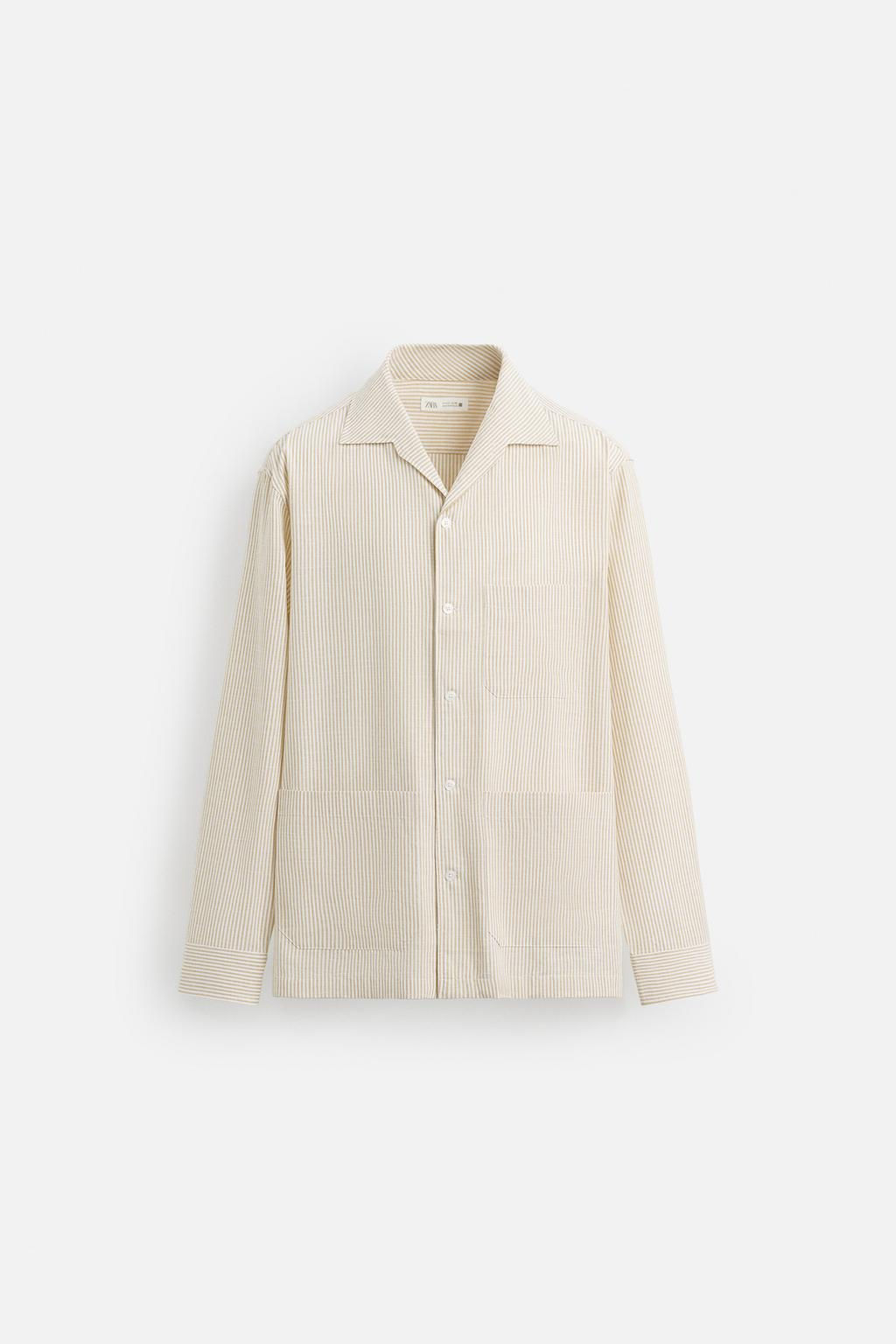 STRIPED OVERSHIRT - Zara фото 8