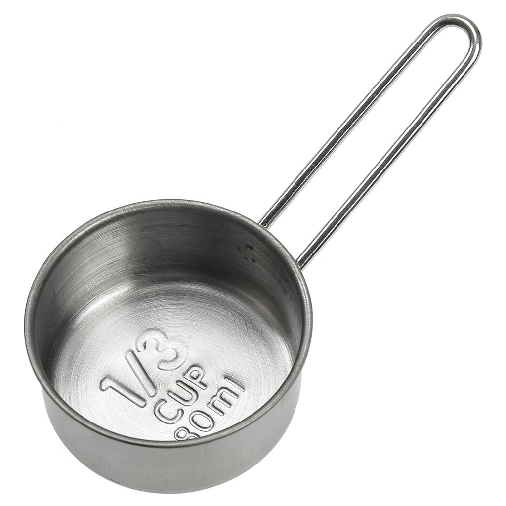 Ложка мерная из нержавеющей стали, набор 4 штуки 60мл; 80мл; 125мл; 250мл, s0,45мм (Китай) - Домашняя мода фото 2
