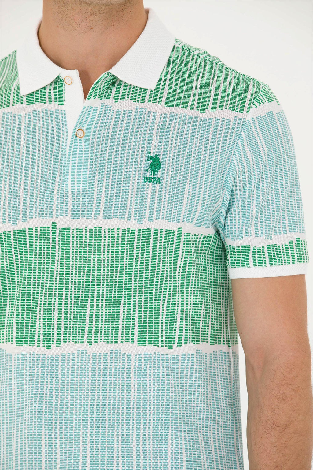 U. S. Polo Assn Мужская зеленая футболка - U.s. polo assn фото 14