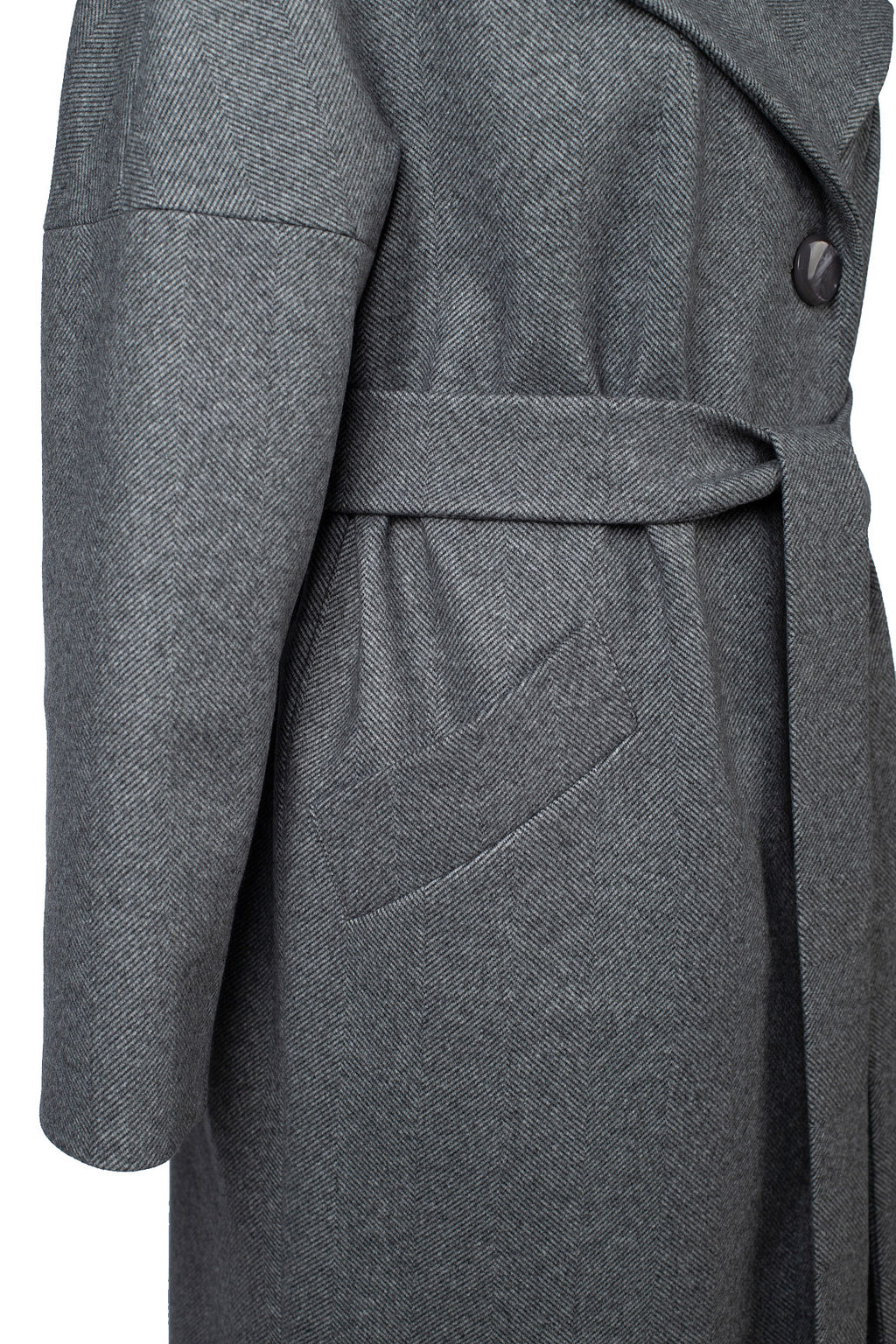 Пальто женское демисезонное (пояс) - El podio фото 11