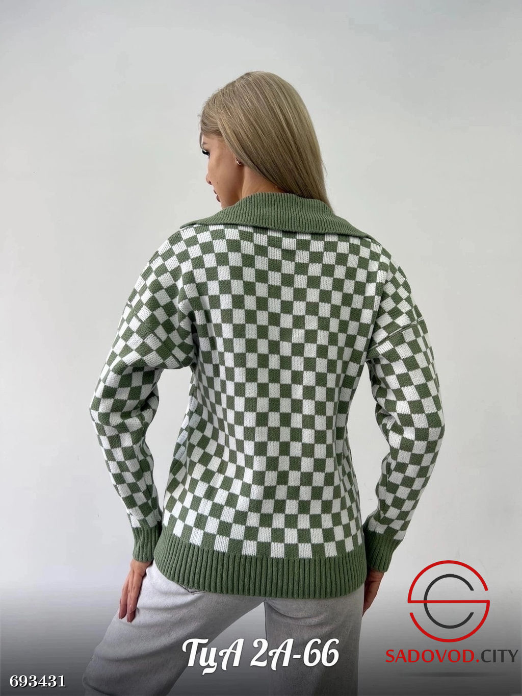 Кофта женская с воротником