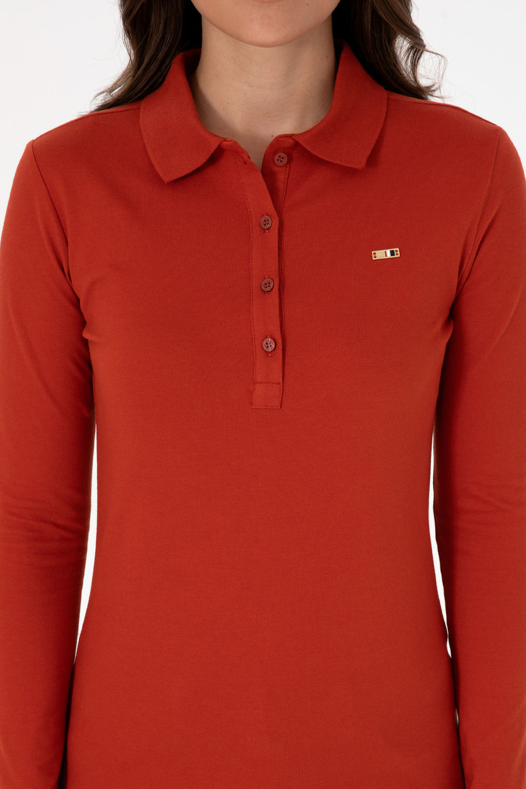 Kad_n Kiremit Basic Polo Yaka Sweatsh_rt Sepette S_rpriz _ndirim - U.s. polo assn фото 13
