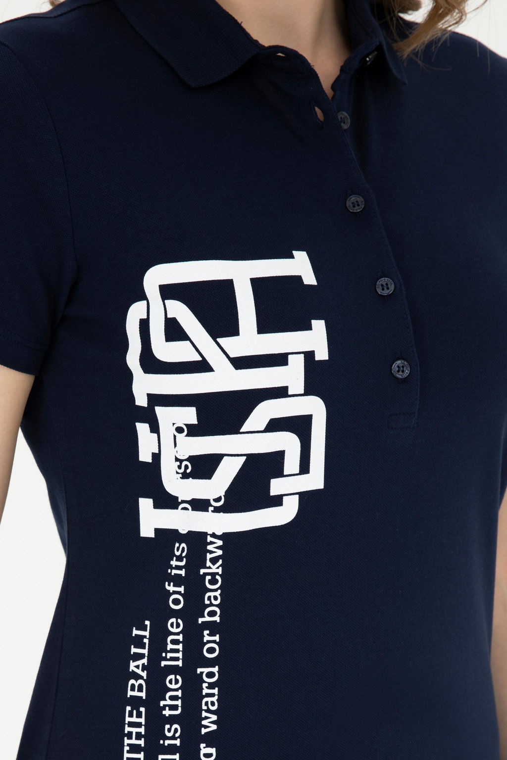 Женская темно-синяя футболка - U.s. polo assn фото 14