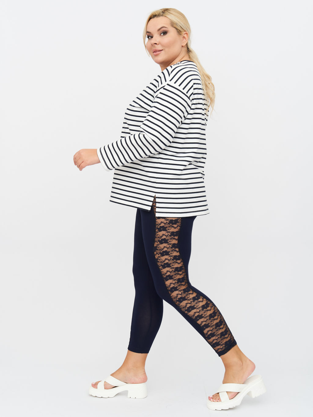 Леггинсы с гипюром LL13139DBL05 - Артесса фото 2