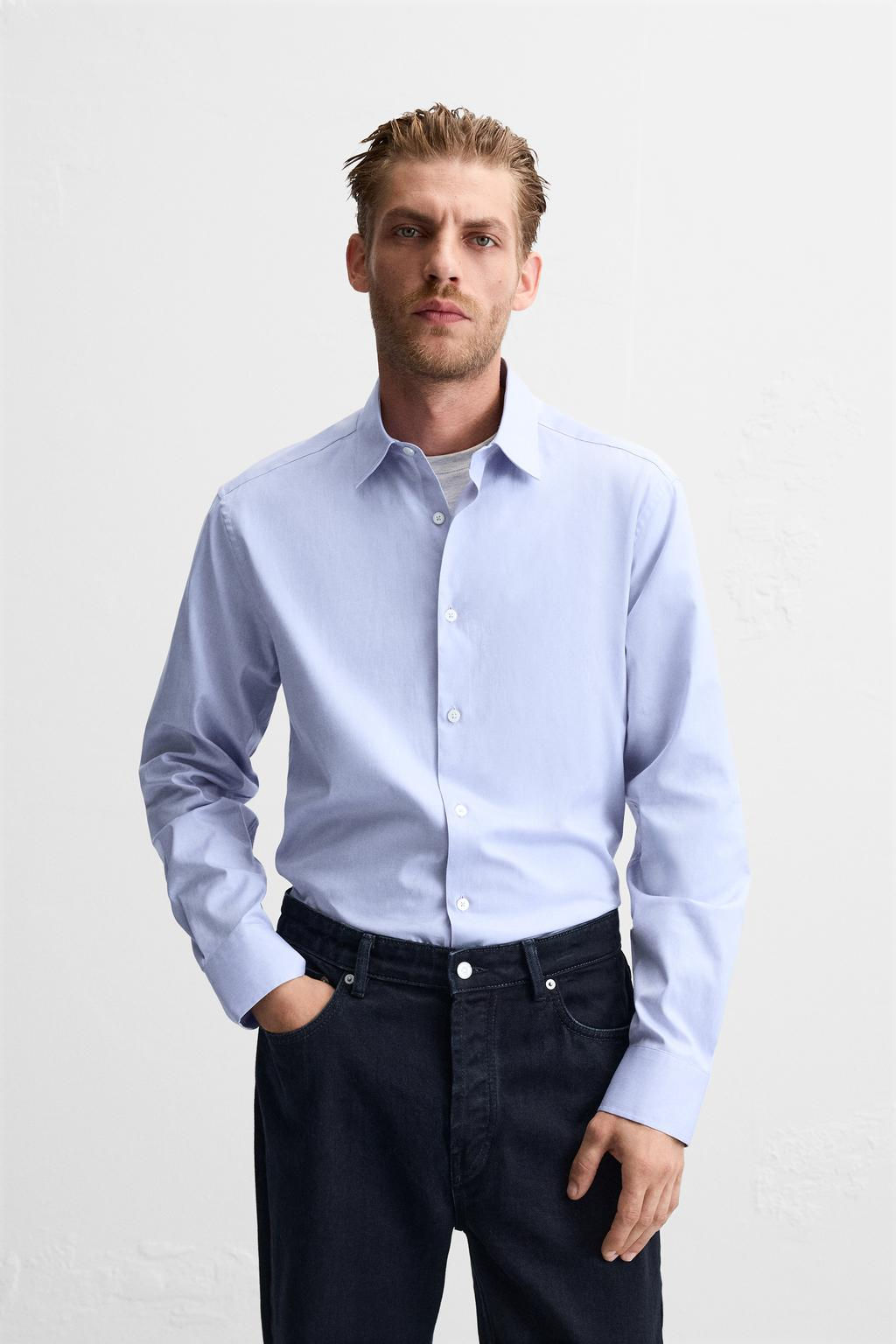 TEXTURED REGULAR FIT SHIRT - Zara фото 13
