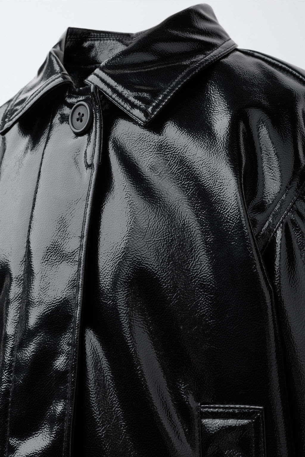 LEATHER EFFECT JACKET - Zara фото 5