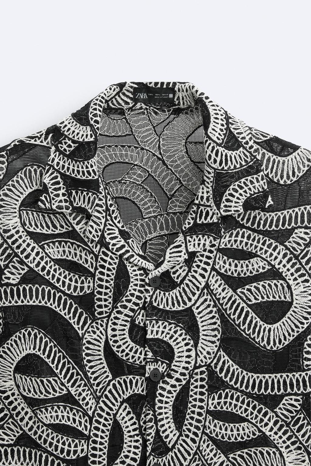 KONTRAST JACQUARD GOMLEK - Zara фото 8