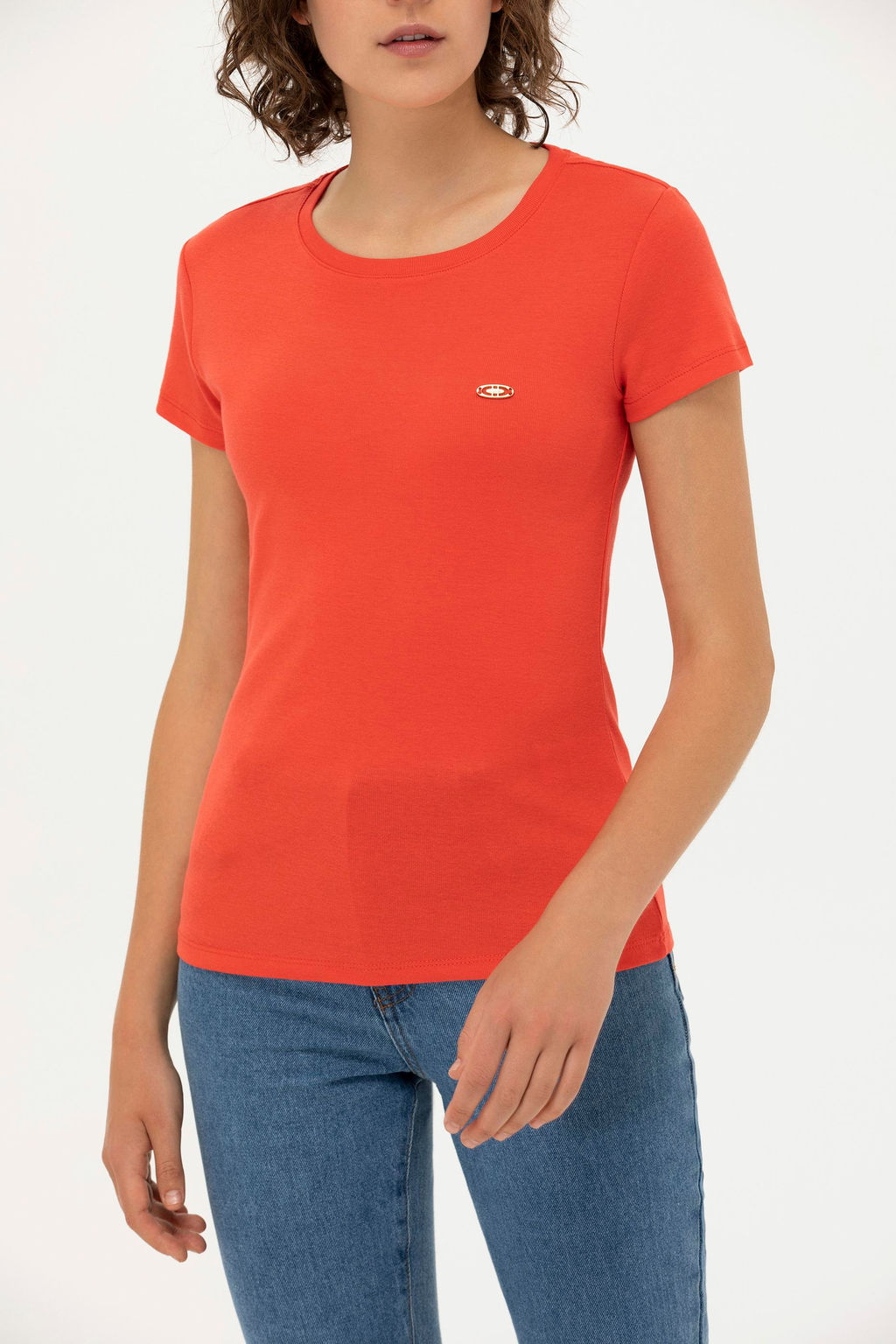 U. S. Polo Assn Женская красная футболка с круглым вырезом - U.s. polo assn фото 6