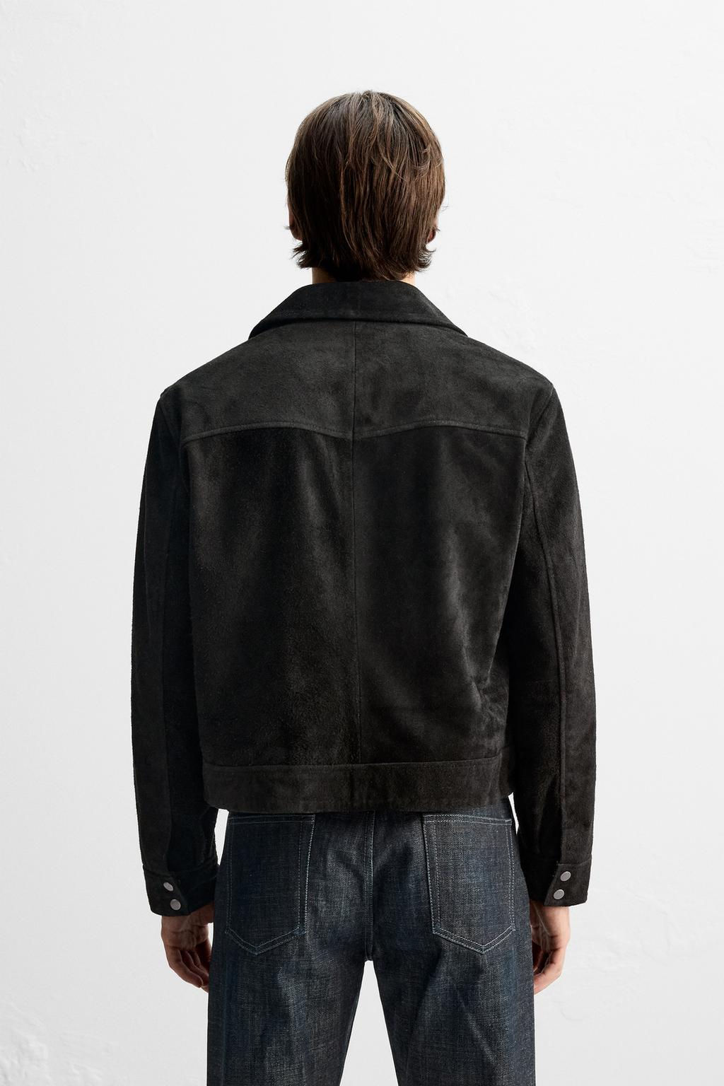 CROPPED SUEDE JACKET - Zara фото 3