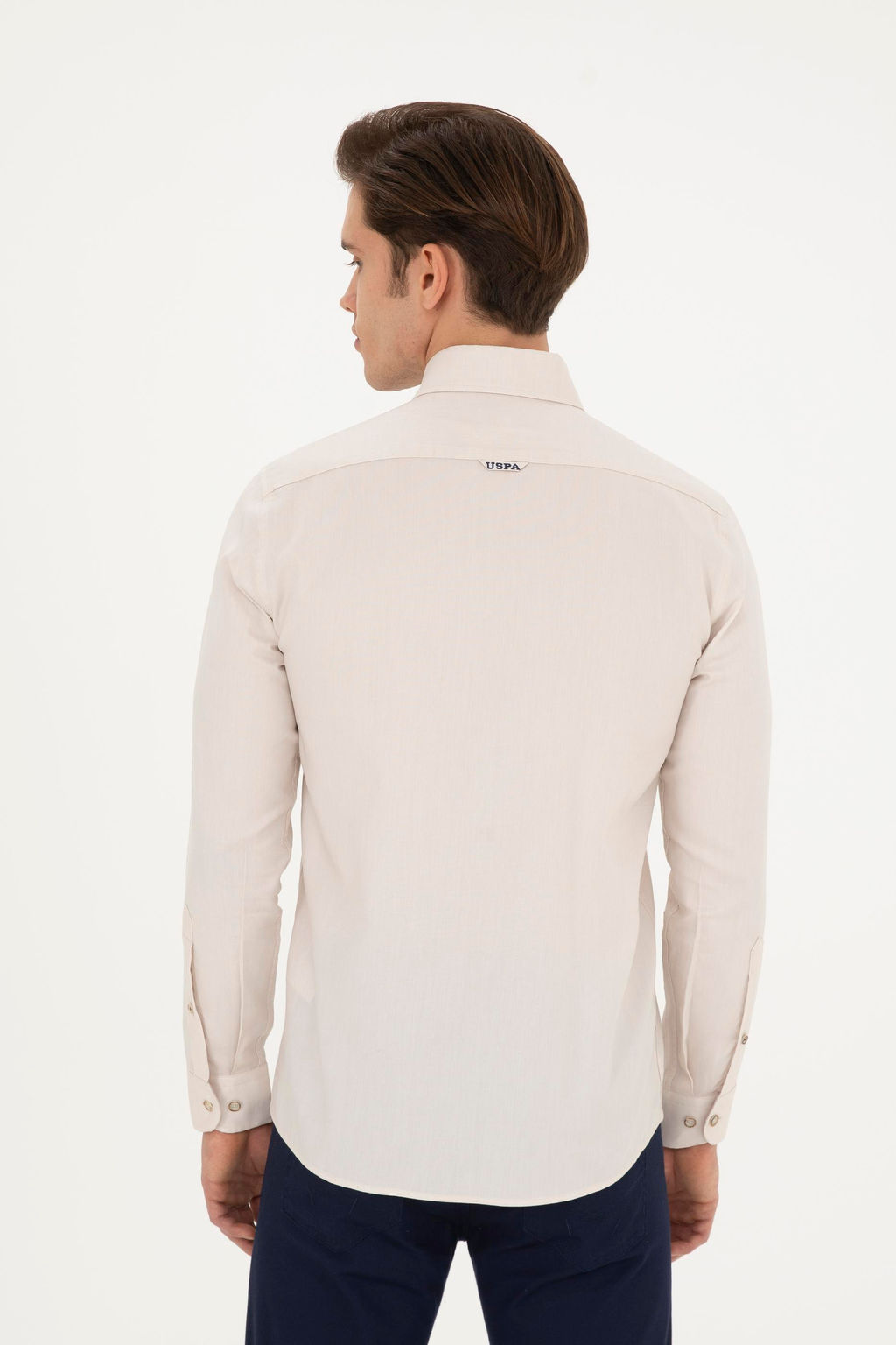 Мужская базовая рубашка с длинным рукавом Stone - U.s. polo assn фото 12