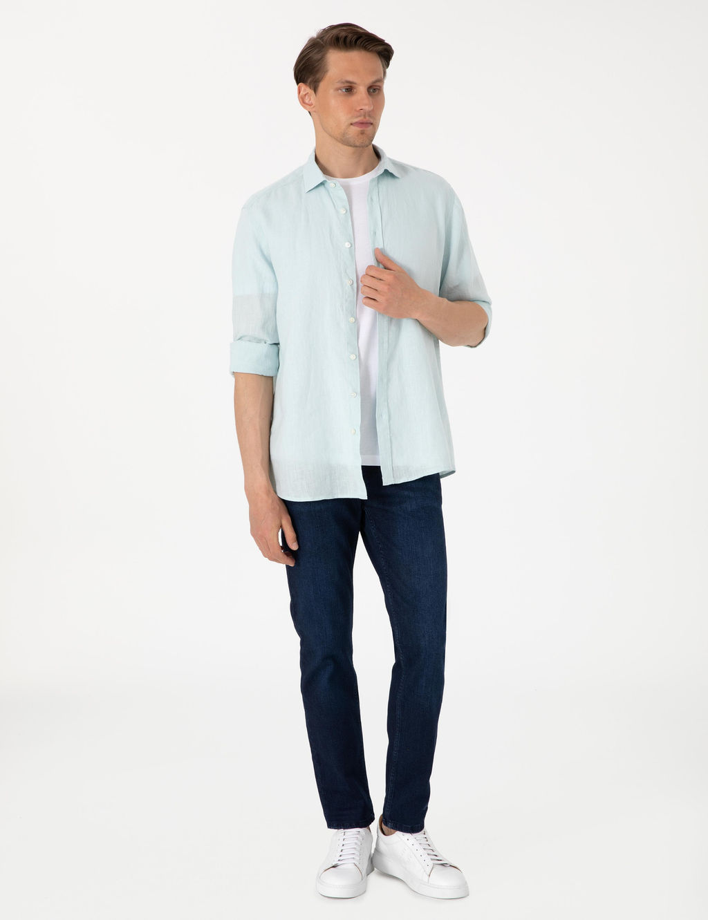 Koyu Lacivert Slim Fit Jean Pantolon