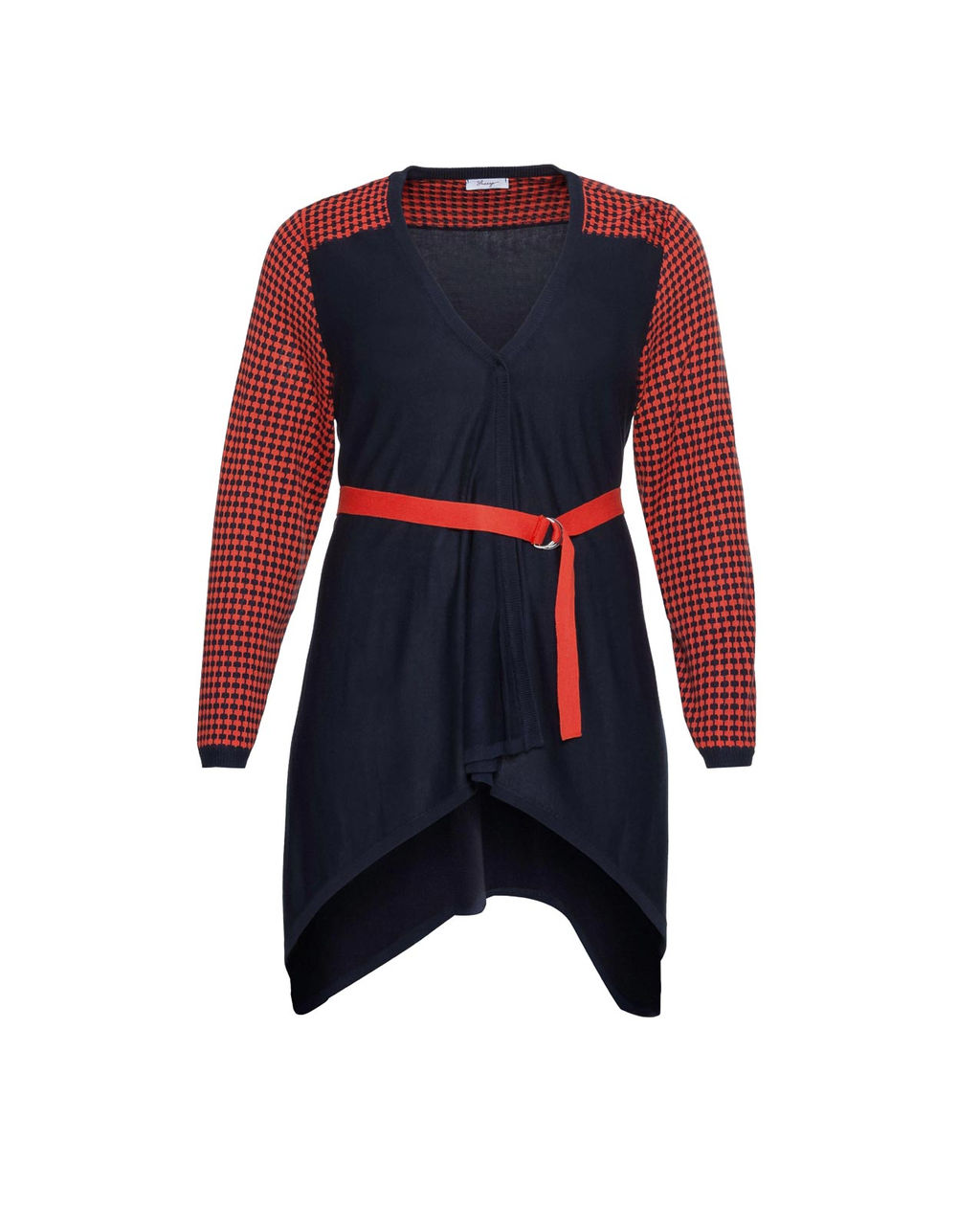 Кардиган, темно-синий - Sheego фото 2