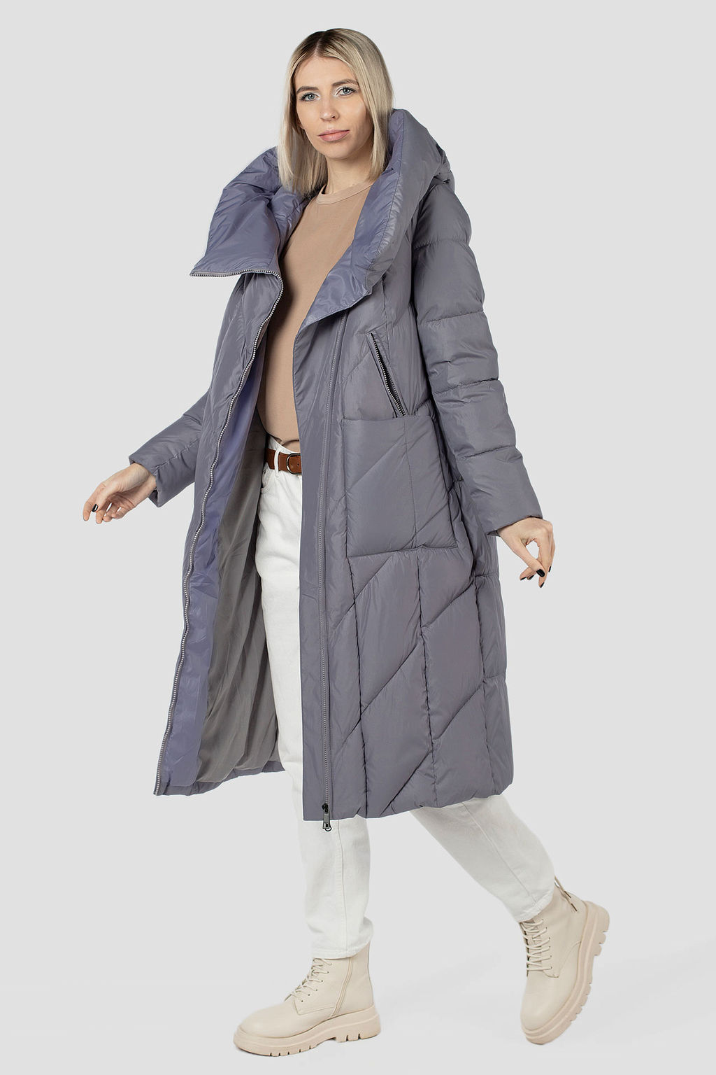 Куртка женская зимняя (Холлофайбер 300) - Империя пальто фото 19