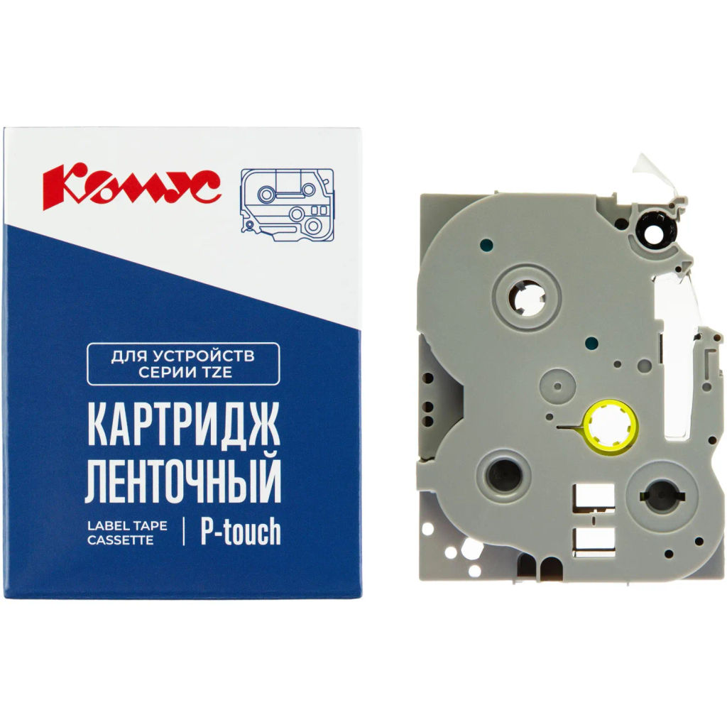 Картридж Комус TZE-451(Brother TZE-451 черный на красном ,24мм/8м)