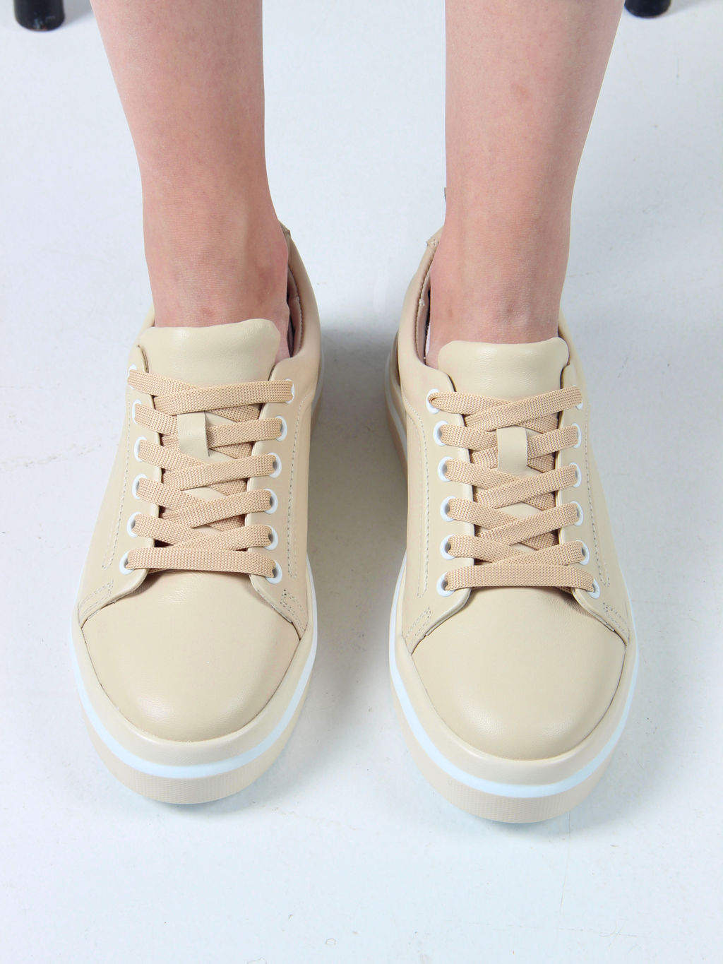 Кеды 158.palomabe/w. Бежевый