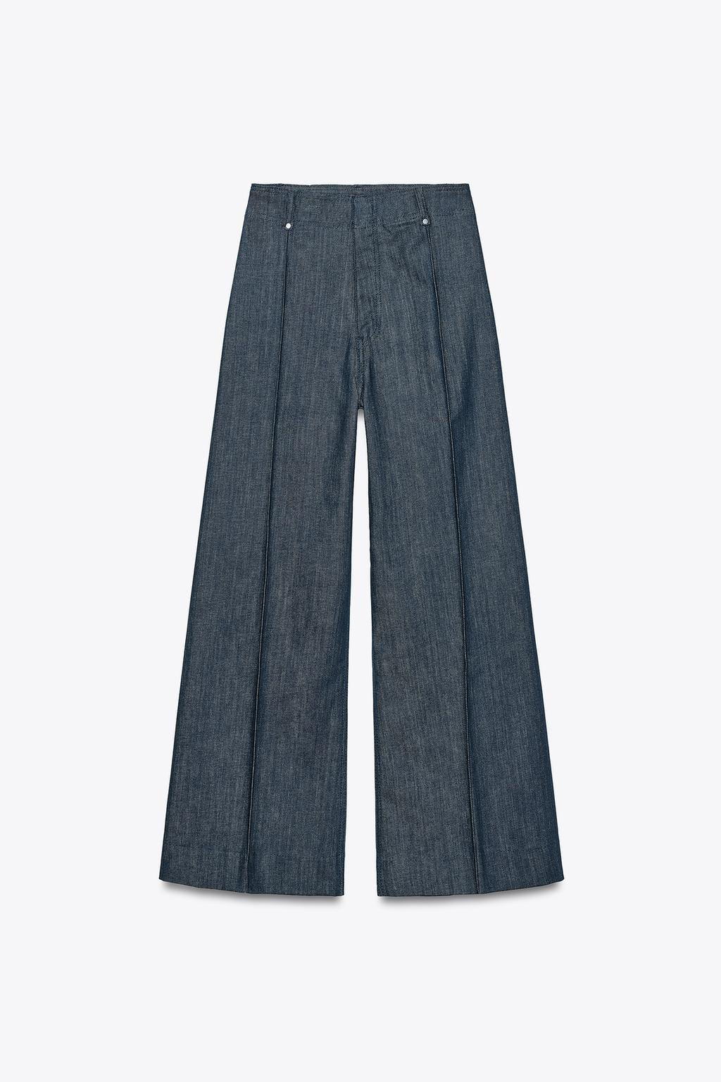 ZW COLLECTION WIDE-LEG HIGH-WAIST JEANS - Zara фото 35