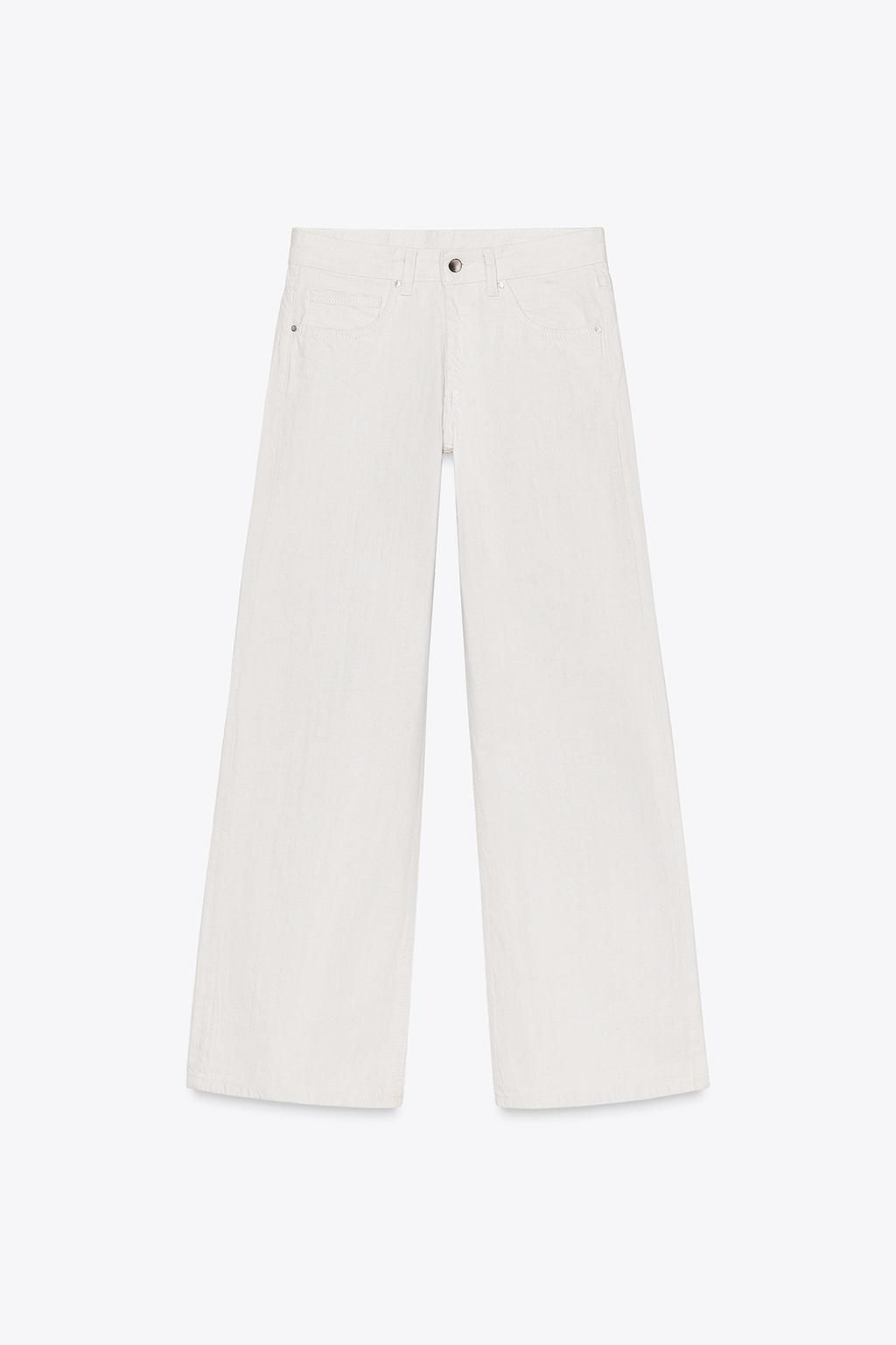 ZW COLLECTION WIDE-LEG LOW-RISE JEANS - Zara фото 3