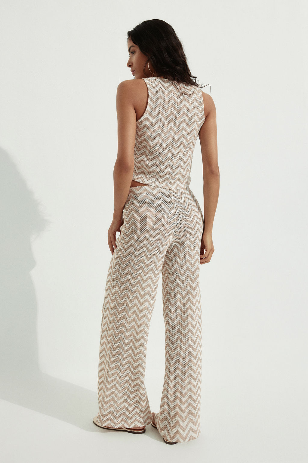 Pantal?n amplio en punto jacquard - H&m фото 7
