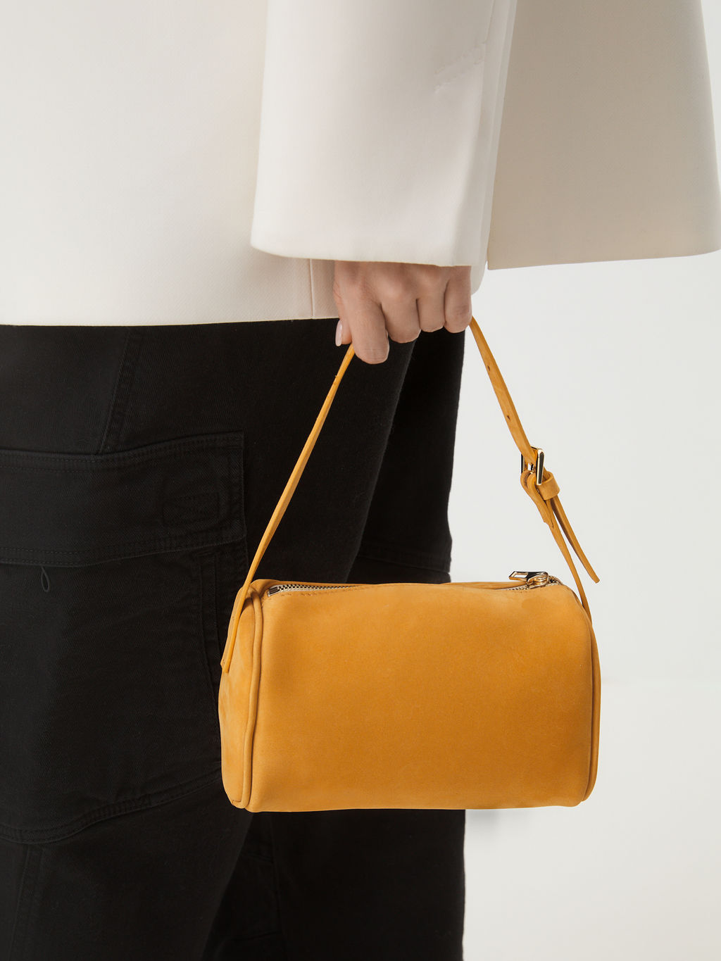 Женская сумка с ручкой MAISON DAVID MARY MINI Артикул 4489245, горчичный  фото 2